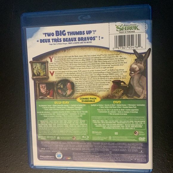 Shrek original movie dvd/blueray - Picture 2 of 4